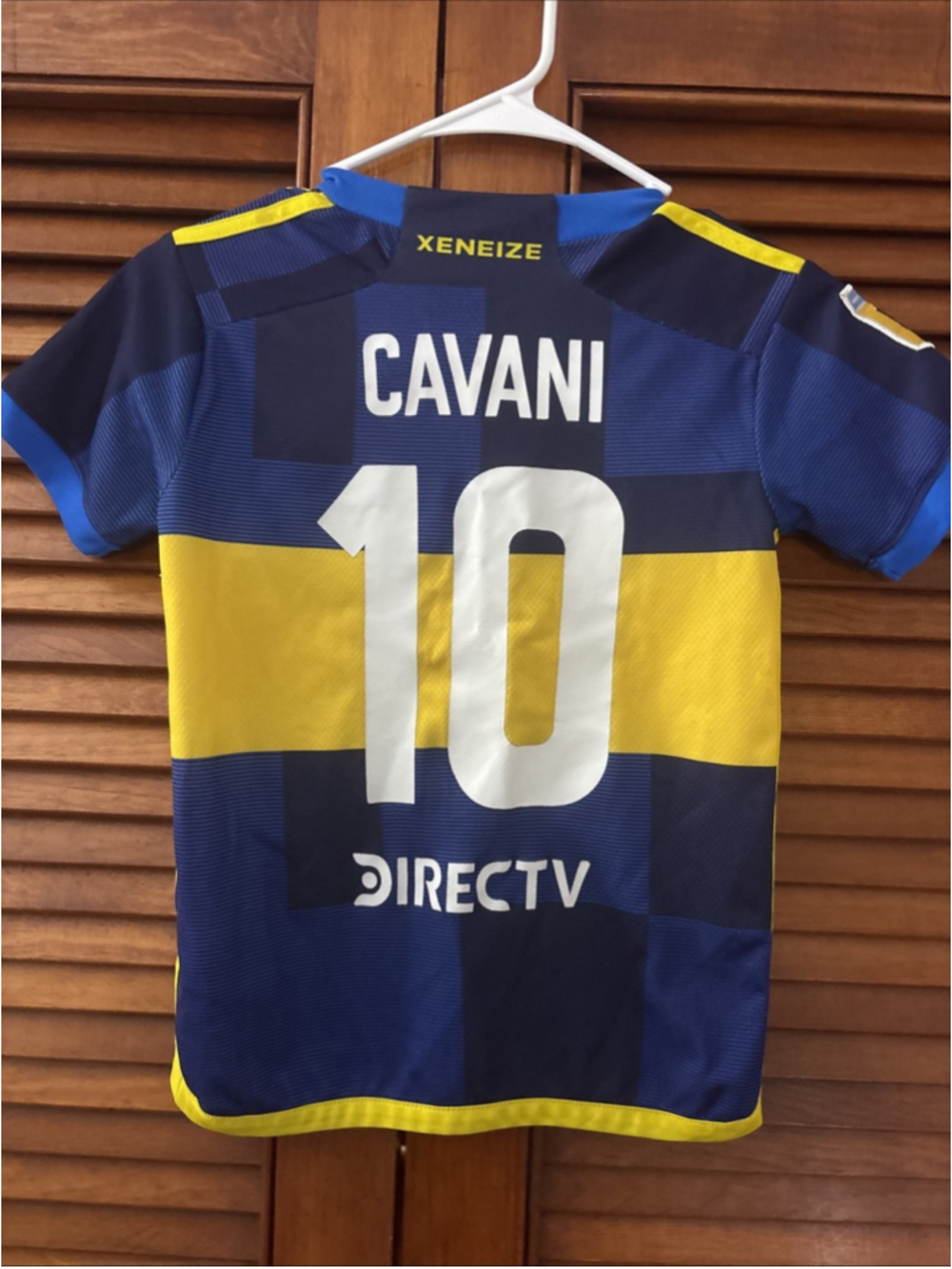 Club Atletico Boca Juniors CABJ Betsson Adidas Soccer Jersey #10 Cavani Size S 8 - Picture 6 of 7